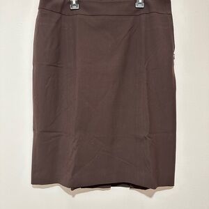LOFT Dark Brown Pencil Skirt